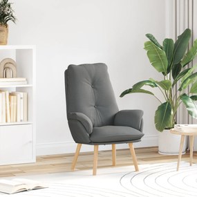 vidaXL Poltrona Relaxante em Tecido Cinza Escuro