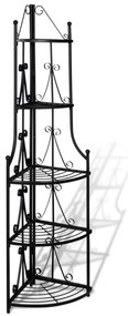 Suporte de canto para planta / Preto