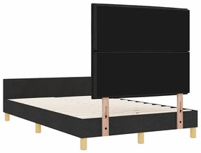 Cama vidaXL Preta 120x200 cm em Tecido