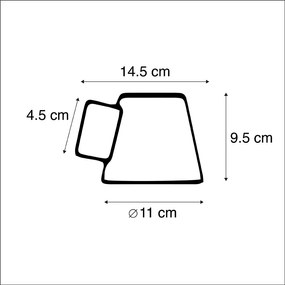 Candeeiro de parede moderno para exterior preto IP44 - Skittle Moderno