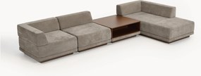 Sofá de canto modular Colin (4 lugares) com mesa de centro