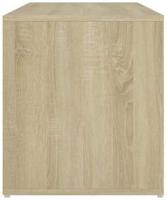 Banco de corredor 80x40x45 cm derivados madeira carvalho sonoma