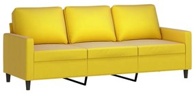 4 pcs conjunto de sofás veludo amarelo