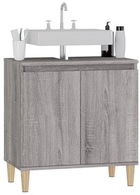 Móvel p/ lavatório 58x33x60 cm derivados madeira cinza sonoma