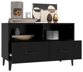 Móvel p/ TV 80x36x50 cm derivados de madeira preto