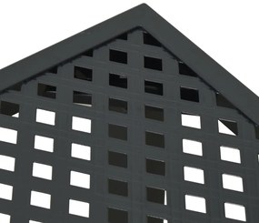 Mesa de jardim 200x100x72 cm aço antracite