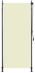 vidaXL Estore de rolo para exterior 100x270 cm creme