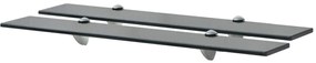 Prateleiras flutuantes 2 pcs vidro 70x10 cm 8 mm