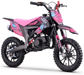MINI MOTO PARA CRIANÇAS MiniCross Roan 709 gasolina 49cc 4.5CV ROSA
