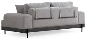 Sofá de 3 Lugares Eti – Cinzento – 220 cm x 98 cm x 78 cm