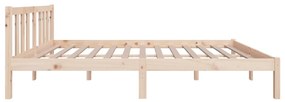 Estrutura de cama sem colchão 120x200 cm madeira maciça
