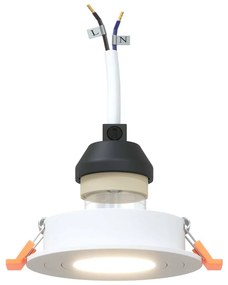 Spotlights Embutidos 12 pcs Redondo GU10 Branco Ø91 mm