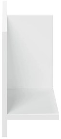 Armário de parede 70x16,5x30 cm derivados de madeira branco