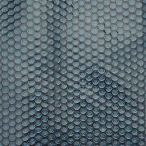 Película p/ piscina PE solar flutuante 1000x600 cm preto e azul