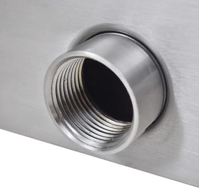 Fonte para piscina retangular 90 cm aço inoxidável