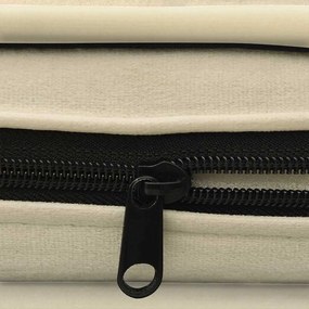Sofá para cães 67x47x36 cm pelúcia cor creme