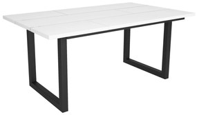 Mesa de sala de jantar | 8 pessoas | 170 | Robusto e estável graças à sua estrutura e pernas sólidas | Ideal para reuniões familiares | Branco | Estil