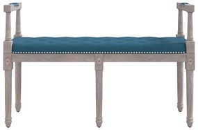 Banco 110x40x70 cm veludo azul