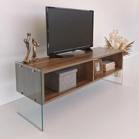 Móvel para TV TV404 – Nogueira – 120x45x35 cm