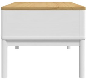 Mesa de centro FLORO 99x55,5x45 cm madeira pinho maciça branco