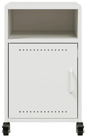 Mesa de cabeceira 36x39x59 cm aço branco