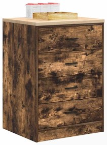vidaXL Armário de arrumação de garagem Carvalho fumado 60x51x85 cm