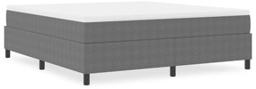 Cama Box Spring vidaXL Cinza Claro Super King em Tecido Corduroy