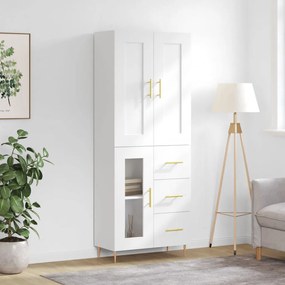 vidaXL Armário alto 69,5x34x180 cm derivados de madeira branco