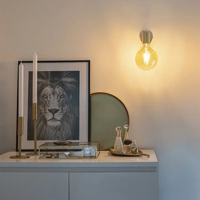 Aplique Art Deco inteligente dourado com lâmpada Wi-Fi G95 - Facil