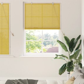 vidaXL Persianas e Sombras de Janela Amarelo 100 x 160 cm Bambu