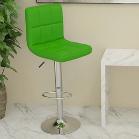 vidaXL Banco de bar couro artificial verde