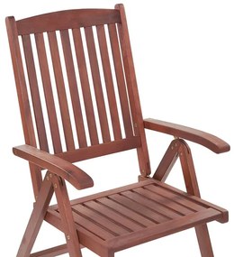 Cadeira de jardim em madeira de acácia TOSCANA Beliani