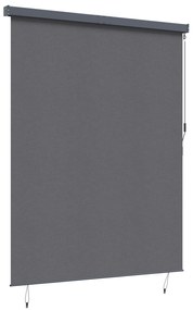 Cortina Rolô Exterior Cinzento-escuro 200 x 250 cm tecido