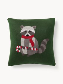Capa de almofada em algodão com padrão de inverno Buddy