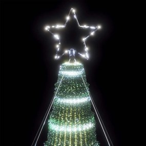 LED Árvore de Natal 1028 LEDs Branco Frio 403 cm