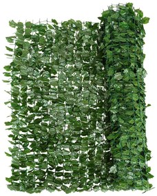 Cerca de Sebe artificial com folhas de hera para decoração de jardim Parque de privacidade para varanda 150 x 240 cm Verde