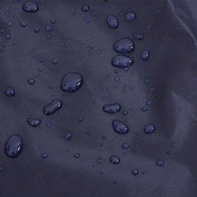 Capa de chuva para cães com tiras reflectoras azul-marinho L