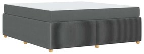 Estrutura da Cama Outros Cinzento escuro 180 x 200 cm tecido