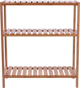 Armario de bambu Multifuncional, plantas, sapateira, casa de banho 60 x 26 x 66 cm natural