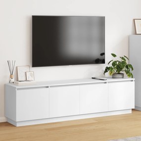 Estante de TV vidaXL com LED Branco 180x38x49 cm em Madeira Revestida