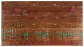 vidaXL Tampo de mesa retangular 100x70x3,8cm madeira recuperada maciça