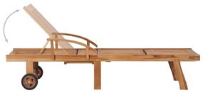 Espreguiçadeira com mesa e almofadão madeira de teca maciça