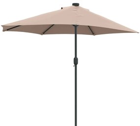 Guarda-sol de Jardim Cinzento-acastanhado 294 x 150 x 224 cm