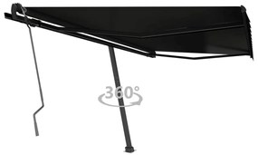 Toldo retrátil manual independente 450x350 cm antracite