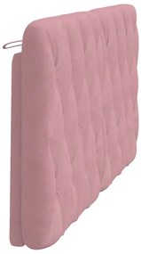 Almofadão de cabeceira 160 cm veludo rosa