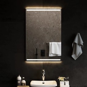 Espelho de casa de banho com luzes LED 60x90 cm