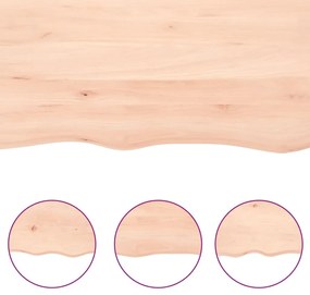 Prateleira de parede 100x40x(2-6)cm carvalho maciço não tratado