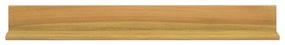 Prateleiras de parede 2 pcs 90x10x10 cm madeira de teca maciça