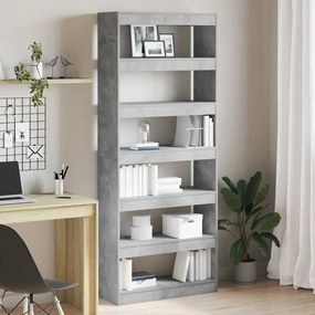 vidaXL Armário/Divisor de Ambiente Cinza Betão 80x30x198 cm