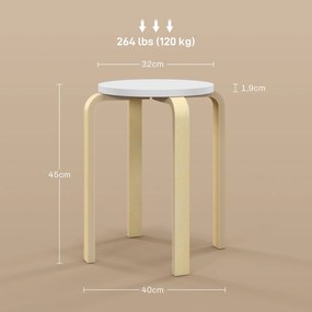 Bancos de Madeira Conjunto de 4 Bancos de Madeira Bancos Modernos Redo